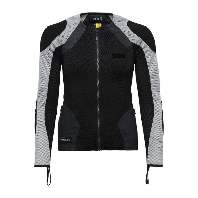 Knox Urbane Pro Armoured Ladies Shirt Black / Grey Denim