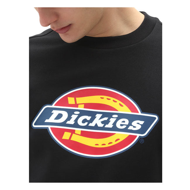 Dickies Icon Logo Sweatshirt Black - FREE UK Shipping, FREE 365 Day Returns | Moto Central