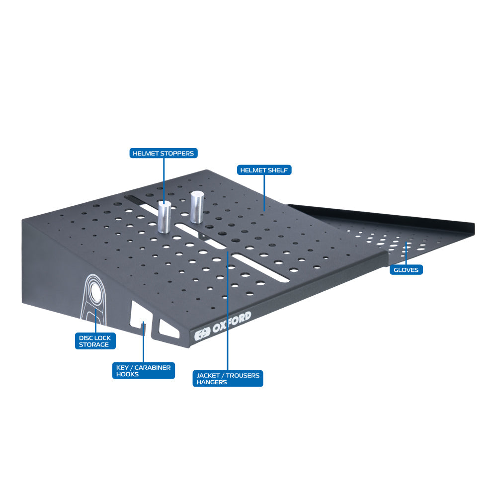 Oxford Zero-G Gear Tidy Storage System Grey  - FREE UK Shipping, FREE 365 Day Returns | Moto Central