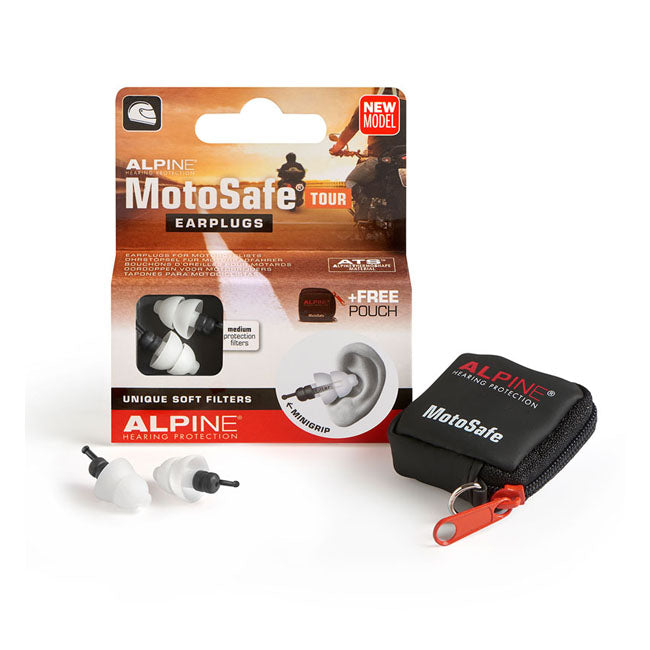 Alpine Motosafe Tour Earplugs With Mini Grip