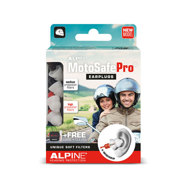 Alpine Motosafe Pro Earplugs With Mini Grip