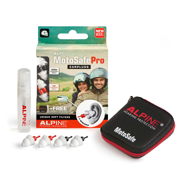 Alpine Motosafe Pro Earplugs With Mini Grip