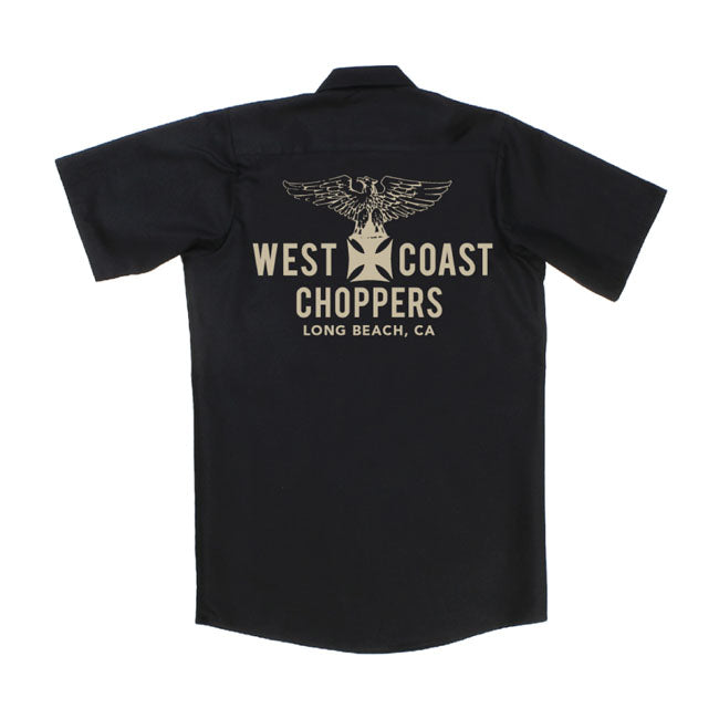 West Coast Choppers Eagle Workshirt Black - FREE UK Shipping, FREE 365 Day Returns | Moto Central