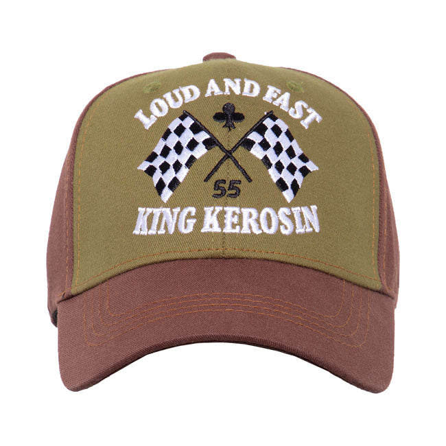 King Kerosin Loud And Fast Trucker Cap Brown / Olive