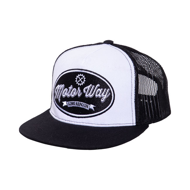 King Kerosin Motorway Snapback Cap Black / White