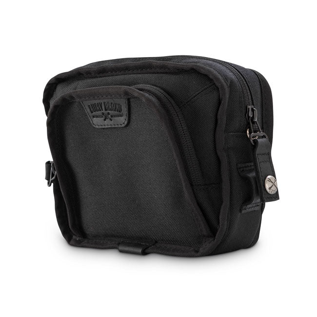 Burly Voyager Handlebar Bag Black Cordura - FREE UK Shipping, FREE 365 Day Returns | Moto Central