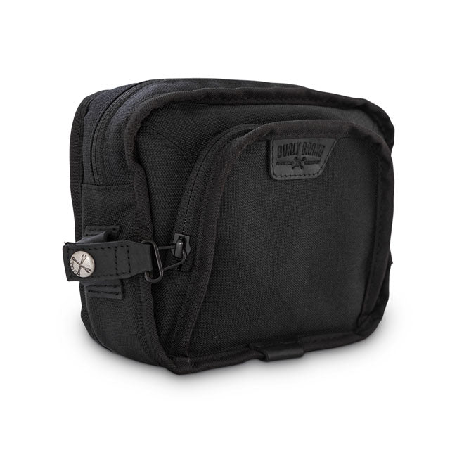 Burly Voyager Handlebar Bag Black Cordura - FREE UK Shipping, FREE 365 Day Returns | Moto Central