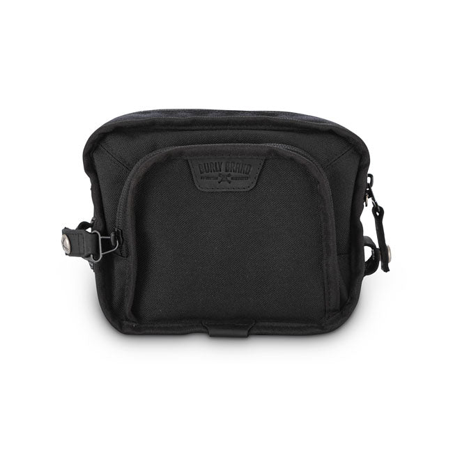 Burly Voyager Handlebar Bag Black Cordura