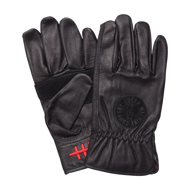 Loser Machine Death Grip Gloves Black  - FREE UK Shipping, FREE 365 Day Returns | Moto Central