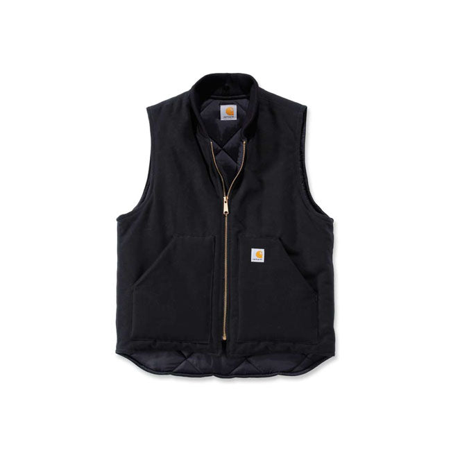 Carhartt Duck Vest Arctic Quilt Lined Black