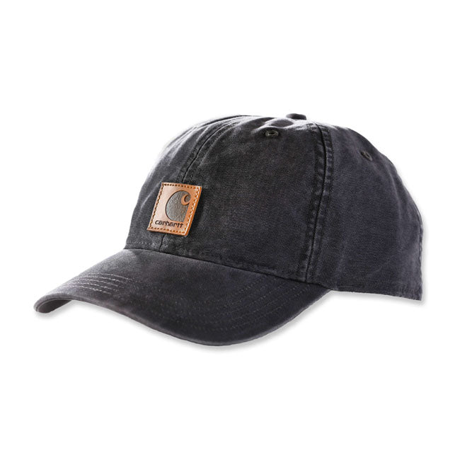 Carhartt Odessa Canvas Cap Black  - FREE UK Delivery - Moto Central