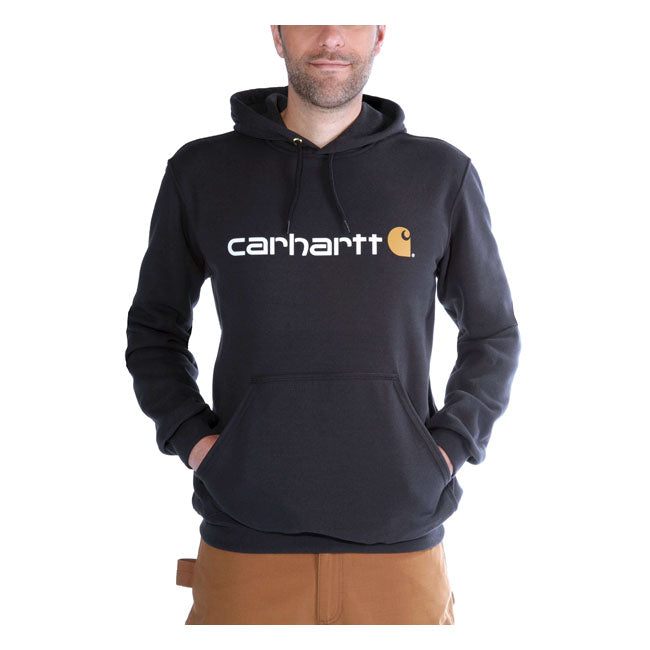 Carhartt Signature Logo Hoodie Black