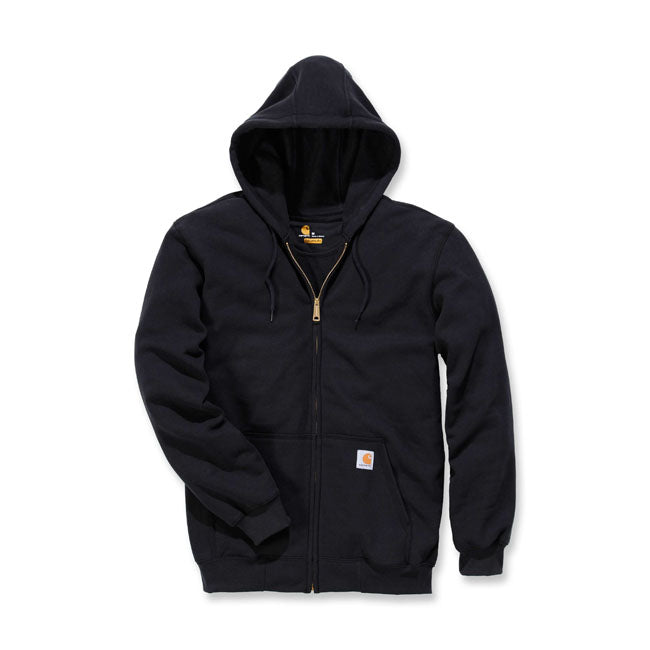 Carhartt Zip Hooded Sweatshirt Black - FREE UK Shipping, FREE 365 Day Returns | Moto Central