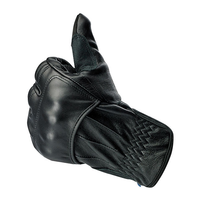 Biltwell Belden Gloves Black CE Approved - FREE UK Shipping, FREE 365 Day Returns | Moto Central