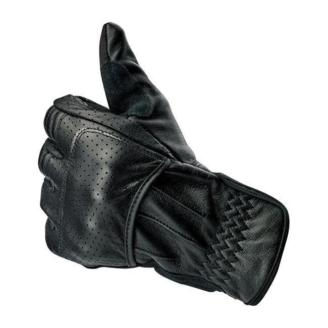 Biltwell Borrego Gloves Black CE Approved - FREE UK Shipping, FREE 365 Day Returns | Moto Central