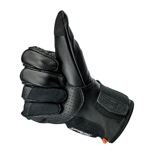 Biltwell Borrego Gloves Black CE Approved - FREE UK Shipping, FREE 365 Day Returns | Moto Central