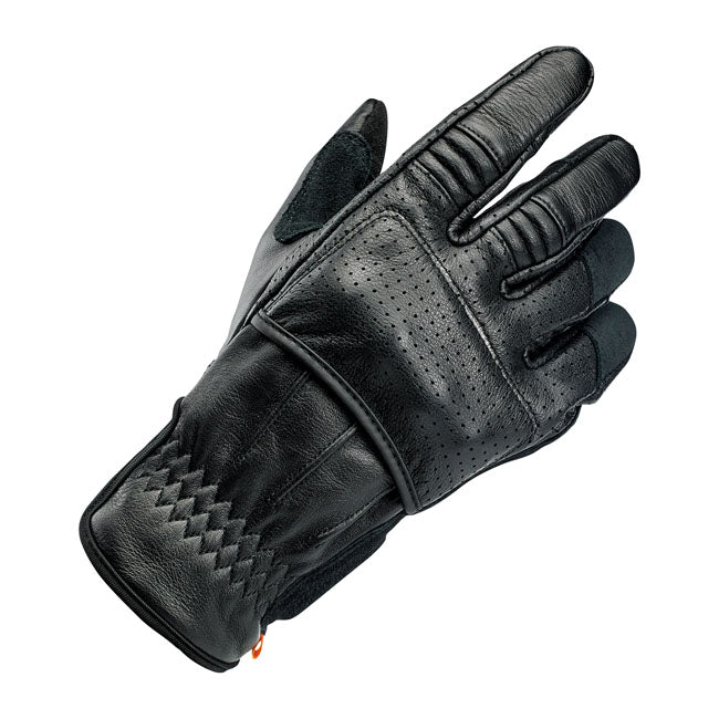 Biltwell Borrego Gloves Black CE Approved - FREE UK Shipping, FREE 365 Day Returns | Moto Central