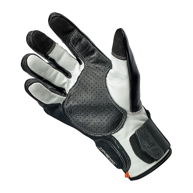 Biltwell Borrego Gloves Black / Cement CE Approved - FREE UK Shipping, FREE 365 Day Returns | Moto Central