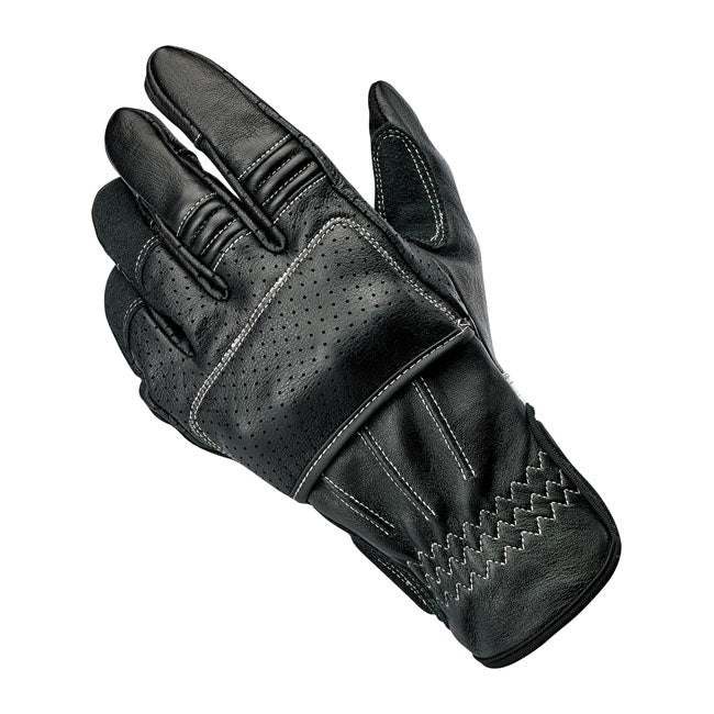 Biltwell Borrego Gloves Black / Cement CE Approved - FREE UK Shipping, FREE 365 Day Returns | Moto Central