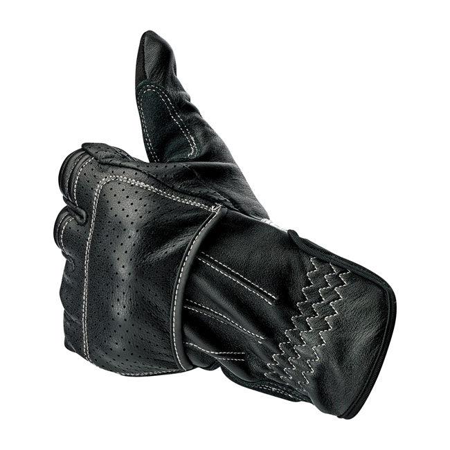 Biltwell Borrego Gloves Black / Cement CE Approved - FREE UK Shipping, FREE 365 Day Returns | Moto Central