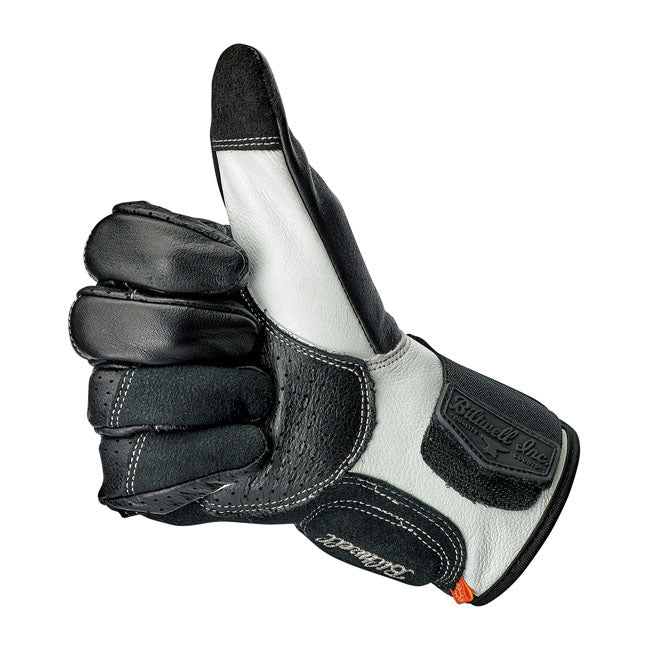 Biltwell Borrego Gloves Black / Cement CE Approved - FREE UK Shipping, FREE 365 Day Returns | Moto Central