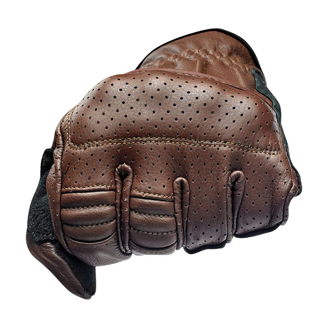 Biltwell Borrego Gloves Chocolate / Black CE Approved - FREE UK Shipping, FREE 365 Day Returns | Moto Central