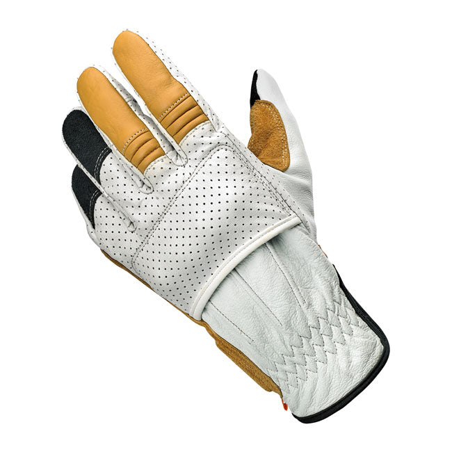 Biltwell Borrego Gloves Cement CE Approved - FREE UK Shipping, FREE 365 Day Returns | Moto Central