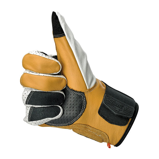 Biltwell Borrego Gloves Cement CE Approved - FREE UK Shipping, FREE 365 Day Returns | Moto Central