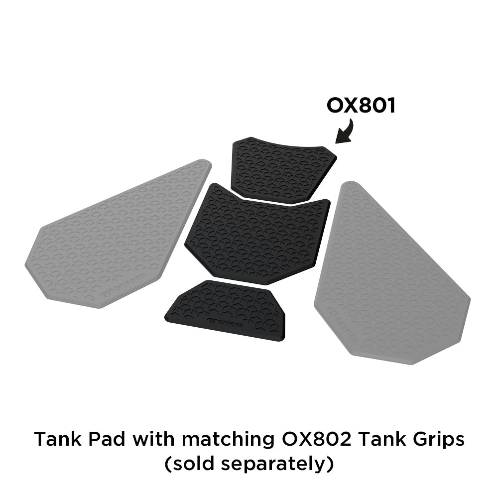 Oxford Gripper Advanced Tank Pad Black