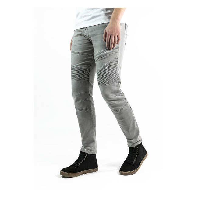 John Doe XTM Rebel Jeans Light Grey CE Approved