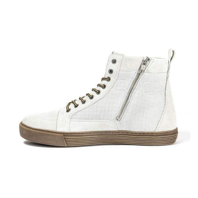 John Doe Motorcycle Sneakers Neo White / Brown CE Approved