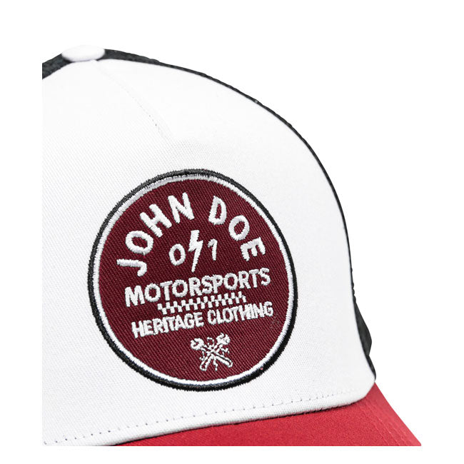 John Doe Cap JDM 0 / 1 Red - FREE UK Shipping, FREE 365 Day Returns | Moto Central