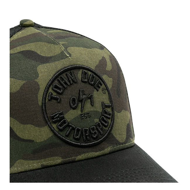 John Doe Trucker Cap Camou 0/1 - FREE UK Shipping, FREE 365 Day Returns | Moto Central