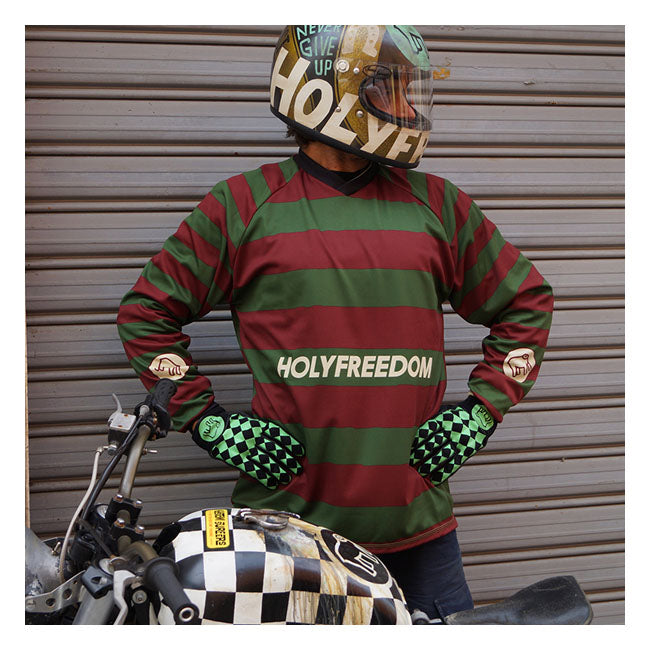 Holy Freedom Freddy Dirty Jersey Bordeaux / Green