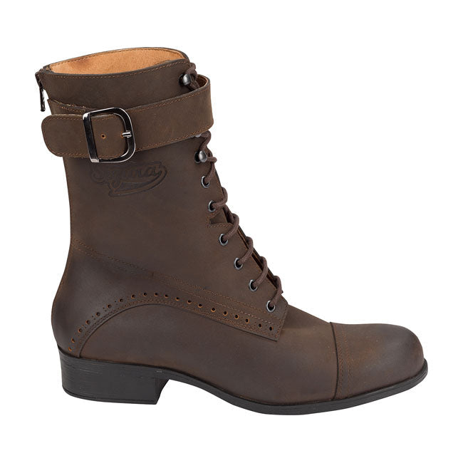 Segura Doria Ladies Boots Brown - FREE UK Shipping, FREE 365 Day Returns | Moto Central