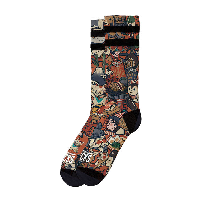 American Socks Signature Yamato Socks Double Black Striped