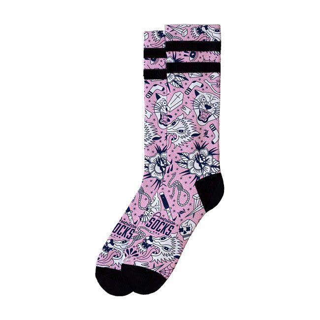 American Socks Signature Troublemaker Socks Double Black Striped