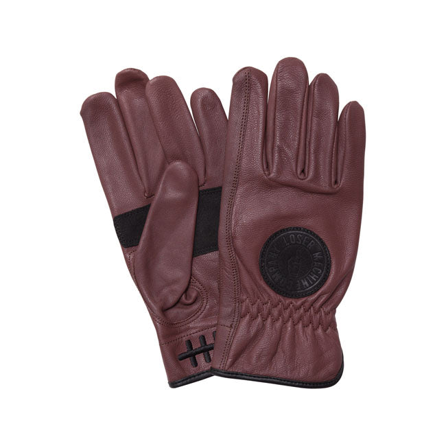 Loser Machine Death Grip Gloves Oxblood