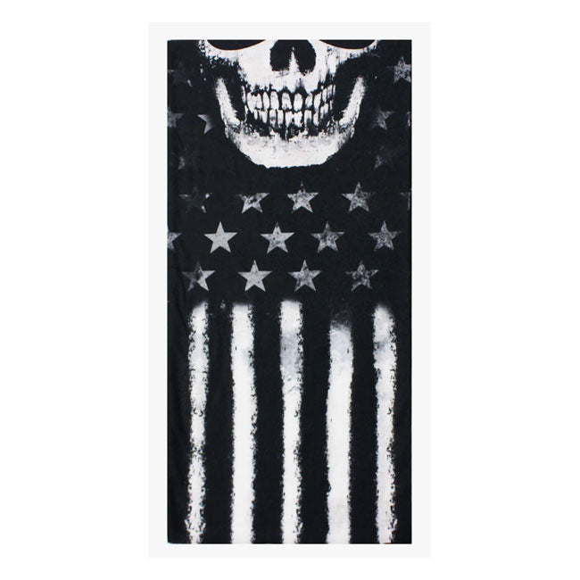 Lethal Threat American Skull Tubular Mask Bandana - FREE UK Shipping, FREE 365 Day Returns | Moto Central