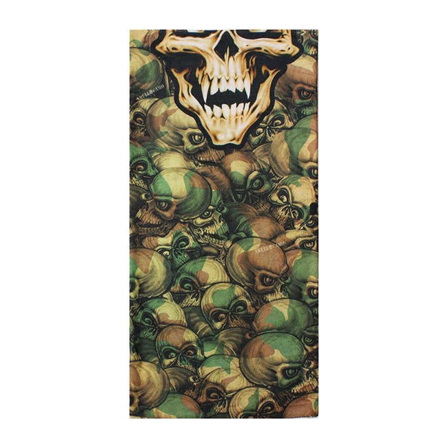 Lethal Threat Skull Camo Tubular Mask Bandana - FREE UK Shipping, FREE 365 Day Returns | Moto Central