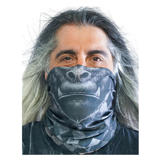 Lethal Threat Gorilla Face Tubular Mask Bandana - FREE UK Shipping, FREE 365 Day Returns | Moto Central