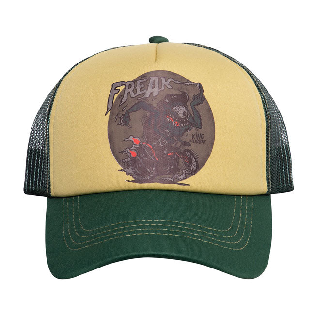 King Kerosin Classic Trucker Cap Freak Yellow / Green