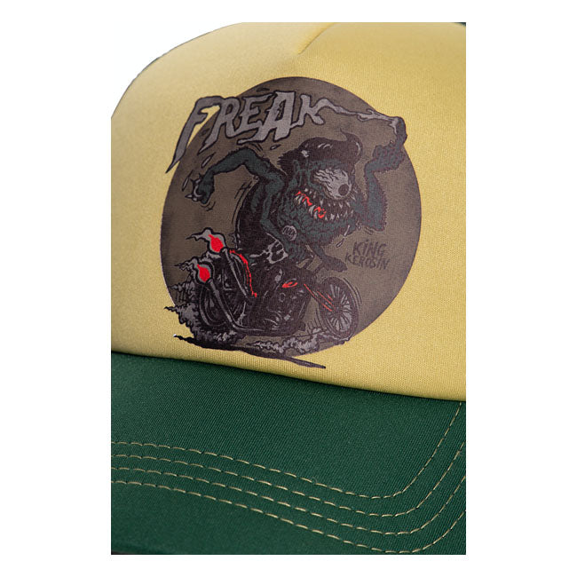 King Kerosin Classic Trucker Cap Freak Yellow / Green