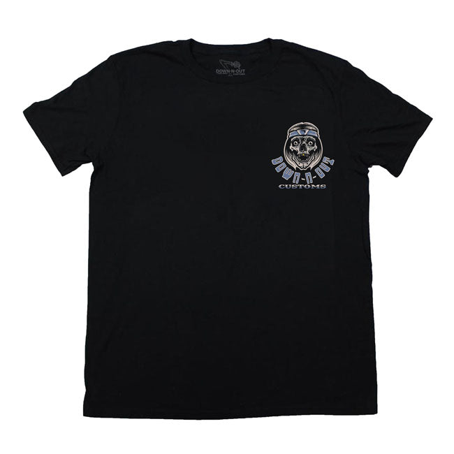 Down-N-Out Two Wheels T-Shirt Black