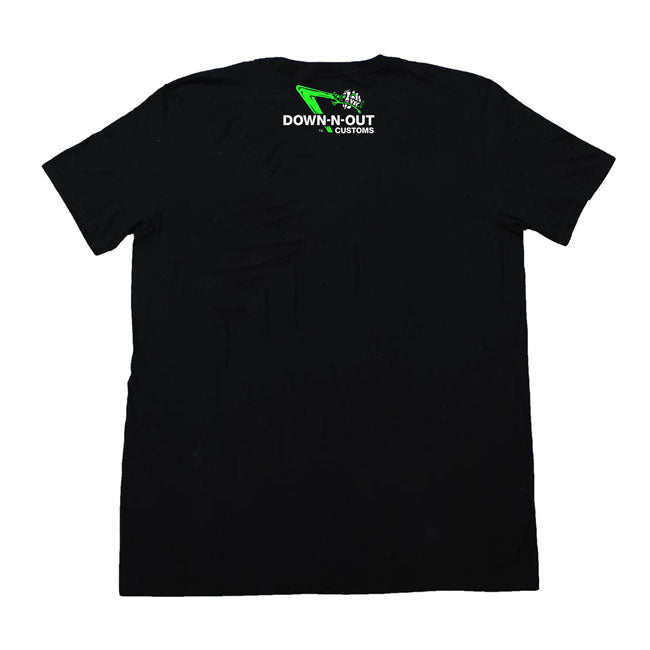 Down-N-Out Ride Or Die T-Shirt Black - FREE UK Shipping, FREE 365 Day Returns | Moto Central