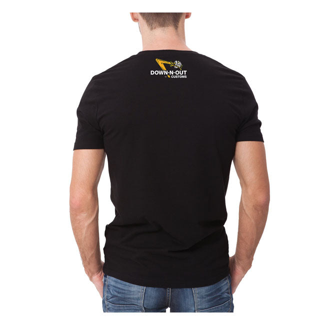 Down-N-Out Trust No One T-Shirt Black - FREE UK Shipping, FREE 365 Day Returns | Moto Central