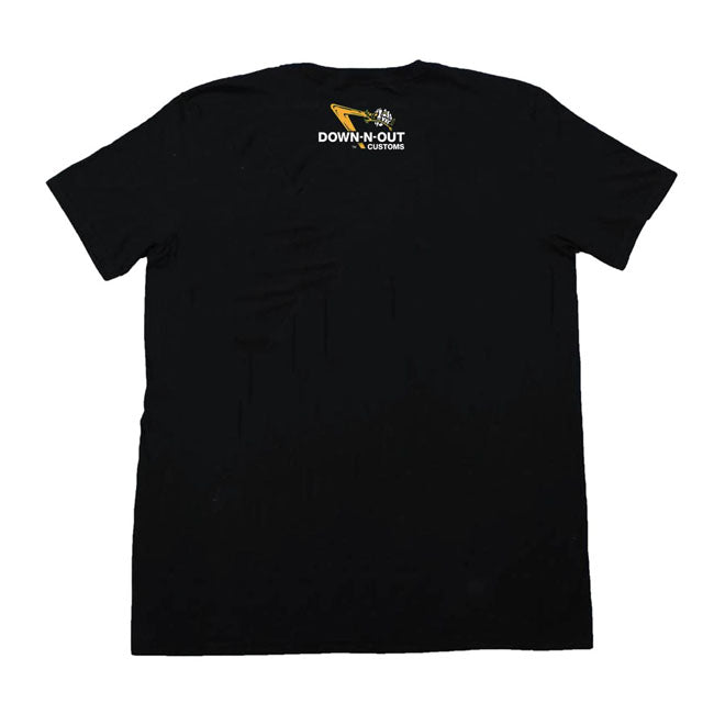 Down-N-Out Trust No One T-Shirt Black - FREE UK Shipping, FREE 365 Day Returns | Moto Central