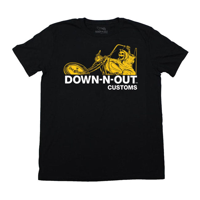 Down-N-Out Motor Psycho T-Shirt Black - FREE UK Shipping, FREE 365 Day Returns | Moto Central