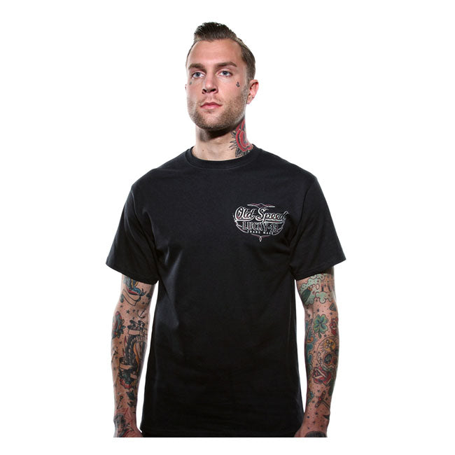 Lucky 13 Old Custom T-Shirt Black