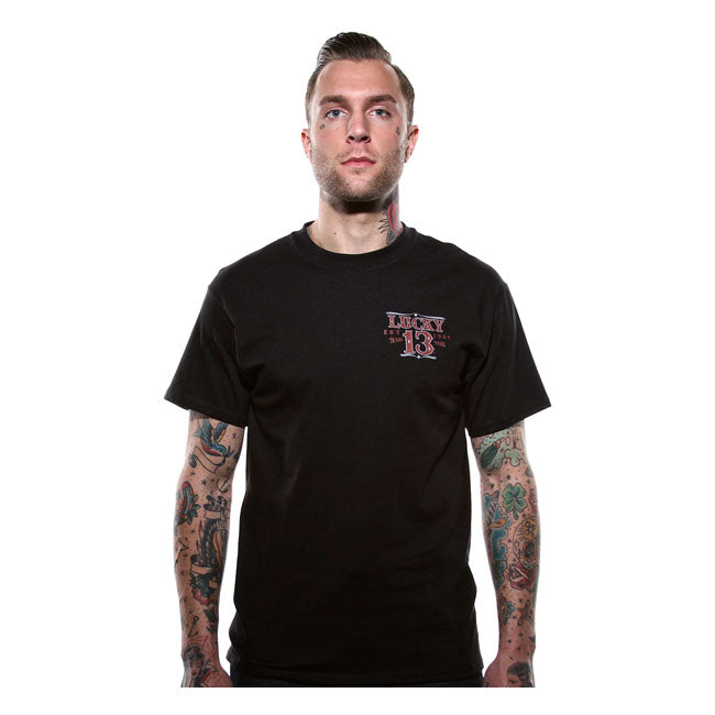 Lucky 13 Adrian T-Shirt Black